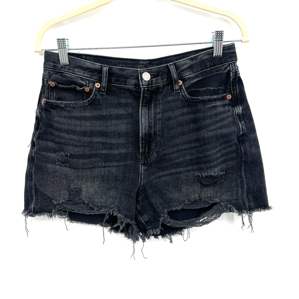 American Eagle AEO 90s boyfriend shorts distressed boho festival high‎ rise 8